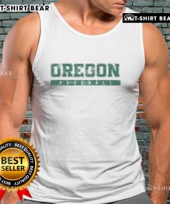 Alt Text: Top Oregon Baseball green vintage tank top featuring a classic logo and comfy fit, perfect for fans and casual wear.