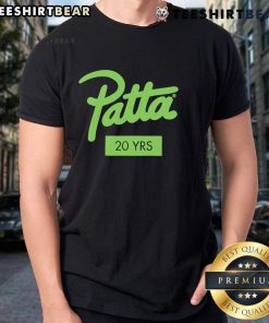 Top Patta 20 Years T-Shirt featuring a bold graphic design in vibrant colors, celebrating two decades of style.