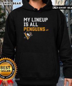 Top Pittsburgh Penguins My Lineup Hoodie featuring team colors and logo, perfect for fans and casual wear.