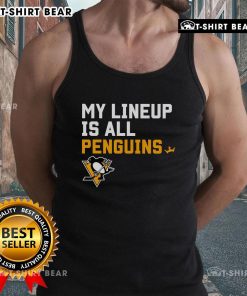 Top Pittsburgh Penguins My Lineup tank top featuring team colors and logo, perfect for fans and summer wear.