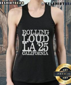 Top Rolling Loud LA 25 California tank top featuring vibrant graphics and a stylish design for festival-goers.