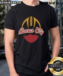 Top silhouette of Kansas City KC football fan T-shirt showcasing team spirit and style for dedicated supporters.