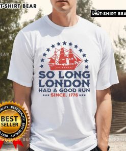Top So Long London 4th of July T-Shirt featuring a vibrant design for celebrating Independence Day in style.
