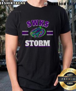 Top Southwest Kansas Storm Logo T-Shirt featuring a vibrant storm graphic on a stylish tee for weather enthusiasts.