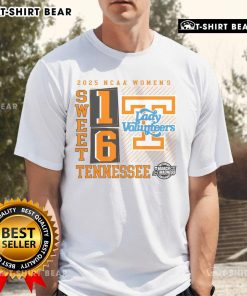 Alt Text: Top Tennessee Volunteers 2025 NCAA Women's Basketball Tournament Sweet 16 No Look Pass T-Shirt design