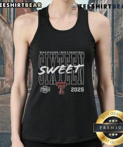 Top Texas Tech Red Raiders 2025 NCAA Men's Basketball Tournament Sweet 16 tank top showcasing team spirit and March Madness.