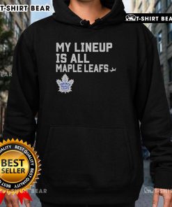 Top Toronto Maple Leafs My Lineup Hoodie in blue, featuring team logo and stylish design for hockey fans.
