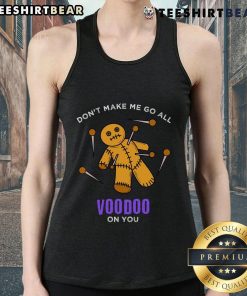 Funny Mardi Gras tank top featuring a sarcastic Voodoo doll design, perfect for Halloween in New Orleans.