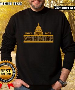 Cozy Top Why Not Washington Sweatshirt in navy blue, perfect for casual outings and showcasing Washington pride.