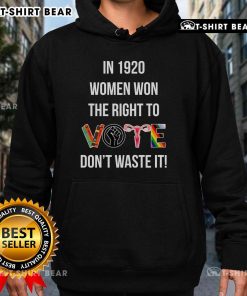 Top Women Won the Right to Vote in 1920 hoodie featuring empowering design celebrating women's suffrage.