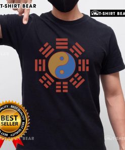 Top Yin Yang Symbol T-Shirt featuring a bold design, perfect for yoga enthusiasts and lovers of balance and harmony.