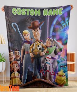 Toy Story 4 Poster Blanket Fleece Customized Blanket