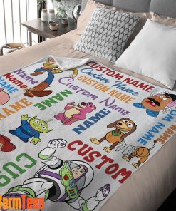 Disney Toy Story Cartoon Characters Blanket Fleece Customized Blanket