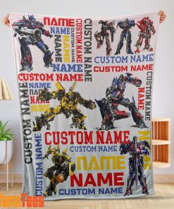 Transformers Optimus Prime & Bumblebee Blanket Fleece Customized Blanket