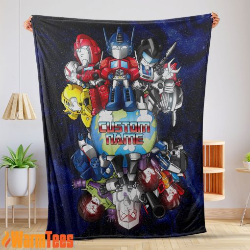 Transformers Team Chibi Cute Fleece Blanket – Customize Blanket