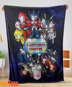 Transformers Team Chibi Cute Fleece Blanket – Customize Blanket