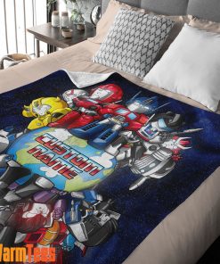 Transformers Team Chibi Cute Fleece Blanket – Customize Blanket