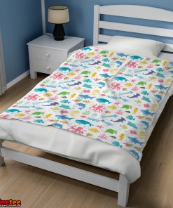 Under The Sea Pattern Blanket Fleece Customized Blanket