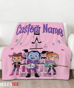 Vampirina With Poppy Peepleson & Bridget Drawing Blanket Fleece Customized Blanket