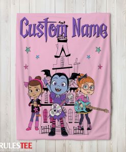 Vampirina With Poppy Peepleson & Bridget Drawing Blanket Fleece Customized Blanket