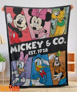 Vintage Mickey & Co Est 1928 Blanket