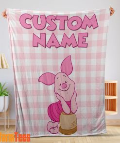 Winnie-The-Pooh Piglet Blanket Fleece Customized Blanket