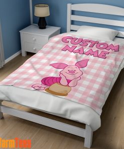 Winnie-The-Pooh Piglet Blanket Fleece Customized Blanket
