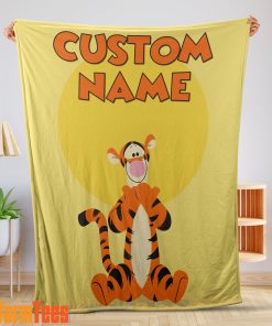 Winnie-The-Pooh Tigger Blanket Fleece Customized Blanket