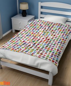 World Flags International Flags Collage Blanket Fleece Blanket