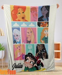 Wreck It Ralph With Disney Princess Blanket Fleece Customized Blanket