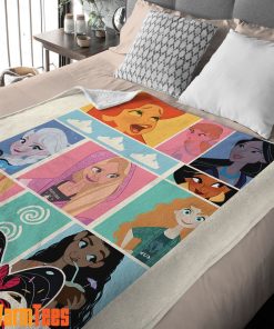 Wreck It Ralph With Disney Princess Blanket Fleece Customized Blanket