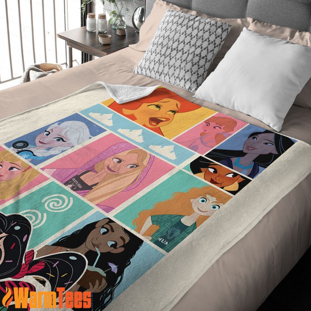 Wreck It Ralph With Disney Princess Blanket Fleece Customized Blanket Wreck It Ralph With Disney Princess Blanket Fleece Customized Blanket