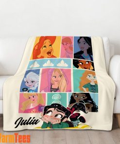 Wreck It Ralph With Disney Princess Blanket Fleece Customized Blanket