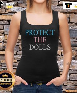 Official Protect The Dolls tank top featuring a stylish design for doll enthusiasts, perfect for casual wear.