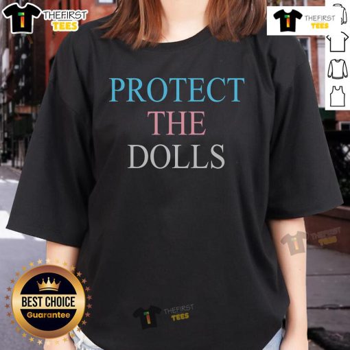 Official Protect The Dolls Ladies Tee featuring a stylish design for fans, perfect for casual wear and doll lovers.