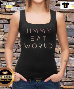 Official Jimmy Eat World futuristic logo tank top featuring a stylish design, perfect for fans of the band.