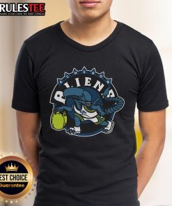 Awesome Acheron Aliens T-Shirt featuring vibrant alien graphics and bold colors, perfect for sci-fi enthusiasts.