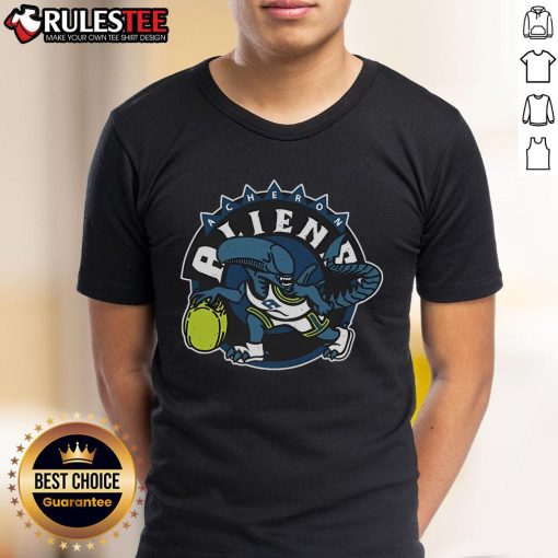 Awesome Acheron Aliens T-Shirt featuring vibrant alien graphics and bold colors, perfect for sci-fi enthusiasts.