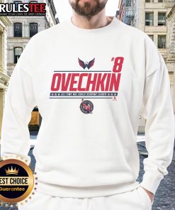 Awesome Alexander Ovechkin 8 NHL All-Time Leading Goal Scorer Sweatshirt featuring iconic design and fan-favorite colors.