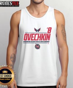 Awesome Alexander Ovechkin 8 NHL All-Time Leading Goal Scorer tank top showcasing his iconic style and sports legacy.