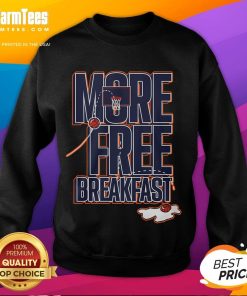 Awesome Auburn More Free Breakfast Sweatshirt in vibrant auburn color, perfect for cozy mornings and casual style.