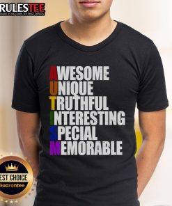 Awesome Autism Awareness Defined Quote T-Shirt featuring a bold design promoting autism acceptance and understanding.