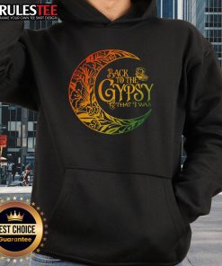 Awesome Back To The Gypsy That I Was Hoodie displayed on a stylish mannequin against a vibrant backdrop.