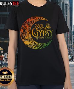 Awesome Back To The Gypsy That I Was Ladies Tee featuring a stylish design for casual wear and music lovers.