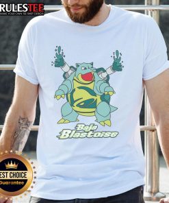 Awesome Baja Blastoise Turtle Pokemon T-Shirt featuring vibrant graphics of Blastoise in a stylish design.