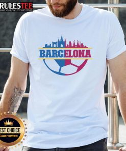 Awesome Barcelona City T-Shirt featuring vibrant graphics of iconic landmarks and a stylish design perfect for fans.