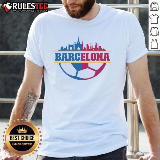 Awesome Barcelona City T-Shirt featuring vibrant graphics of iconic landmarks and a stylish design perfect for fans.