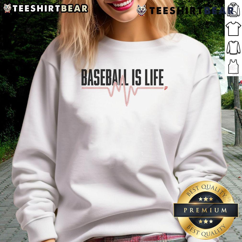 Awesome Baseball Is Life Sweatshirt Awesome Baseball Is Life Sweatshirt featuring a stylish design, perfect for passionate baseball fans and casual wear.
