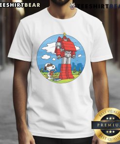 Awesome Beagletron 5000 T-Shirt featuring Snoopy and Woodstock, perfect for Peanuts fans and casual wear.