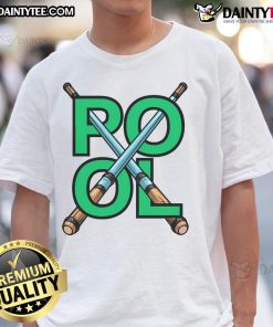 Awesome Billiards Pool Cross Cues T-Shirt featuring stylish graphic design perfect for pool enthusiasts and players.